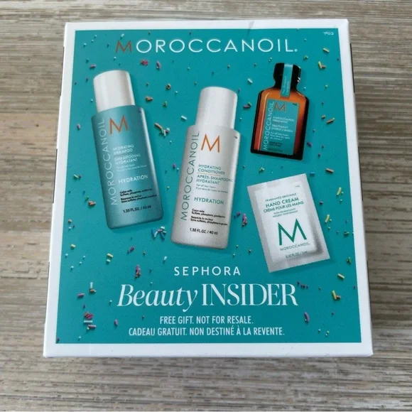 🫧 NWT Moroccanoil Set - Hydrating Shampoo + Conditioner, Hand Cream, Treatment - Picture 2 of 9